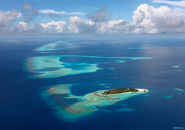 Мальдивы с самолета