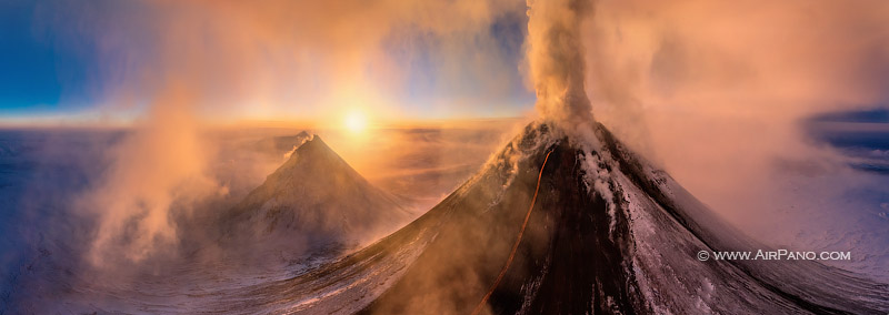 Volcano Klyuchevskaya Sopka, Kamchatka, Russia