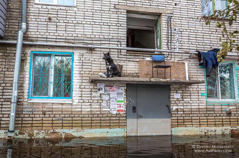 Flooding in Amur River, Russia