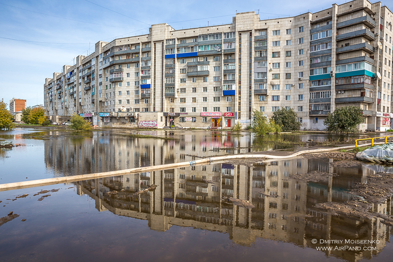 Flooding in Amur River, Russia