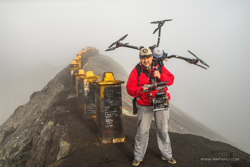 At the observation platform of the Bromo volcano