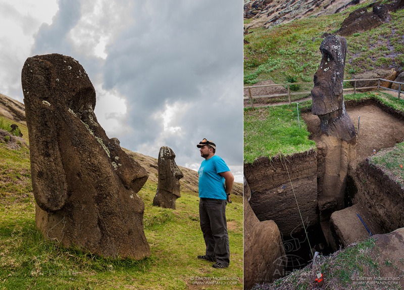 Moai Statues Easter Island Chile