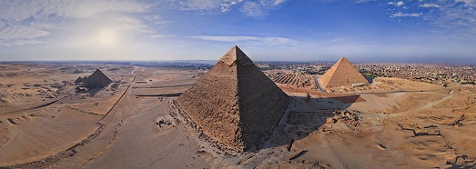 Great Pyramids of Giza in Egypt - AirPano.com • 360 Degree Aerial Panorama • 3D Virtual Tours Around the World