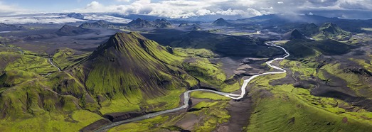 Islanda Parcul National Fyallabek - AirPano.ru • 360 programe de Aerial Panorama 3D • Tururi Virtuale din întreaga lume