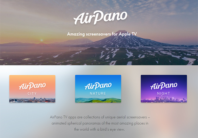 AirPano apps for Apple TV