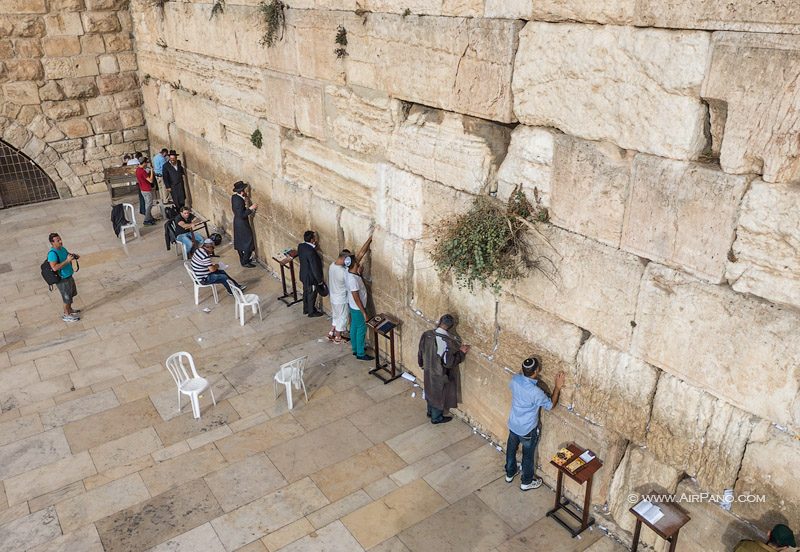The Western Wall also known as The Wailing Wall or the Kotel 