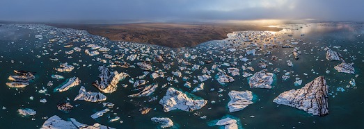 Islanda, laguna glaciara Yokulsarlon - AirPano.ru • 360 programe de antenă • Panoramă 3D Tururi Virtuale din întreaga lume
