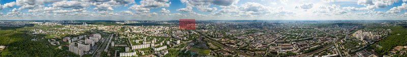 Gigapanorama of Moscow from the Ostankino Tower