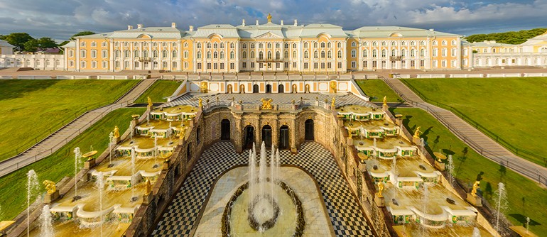 Peterhof, St. Petersburg, Russia - AirPano.com • 360 Degree Aerial Panorama • 3D Virtual Tours Around the World