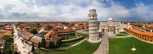 Turnul înclinat din Pisa, Pisa, Italia - AirPano.ru • 360 programe de Aerial Panorama 3D • Tururi Virtuale din întreaga lume