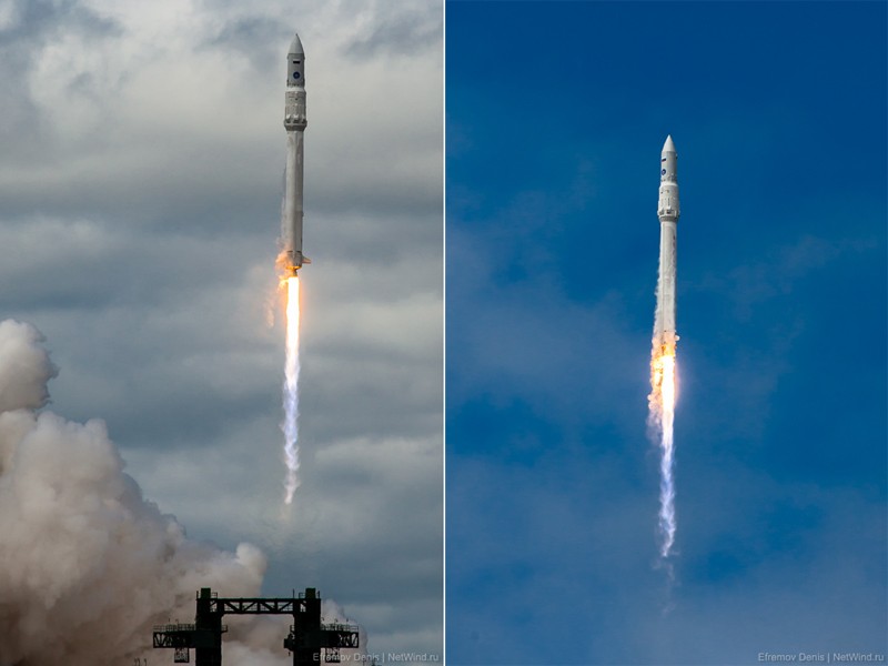 Первый запуск ракеты «Ангара», космодром Плесецк