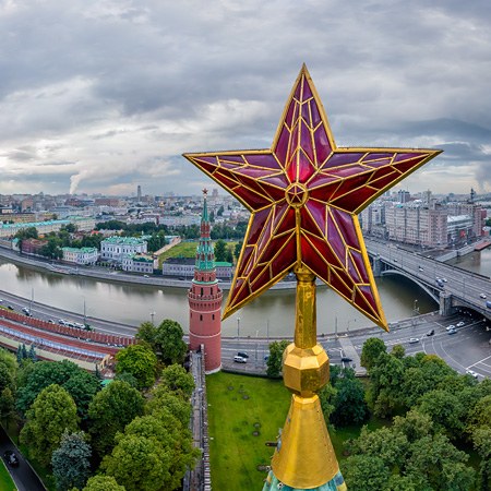 Московский Кремль с высоты птичьего полета