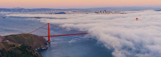 San Francisco Podul "Golden Gate".  Ceata - AirPano.ru • 360 programe de antenă • Panoramă 3D Tururi Virtuale din întreaga lume