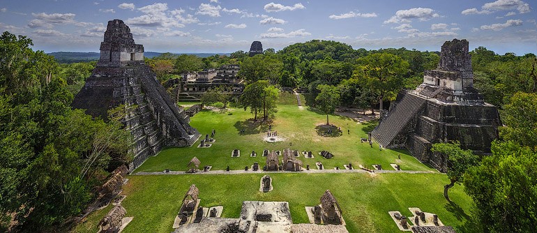 Maya Pyramids, Tikal, Guatemala - AirPano.com • 360 Degree Aerial Panorama • 3D Virtual Tours Around the World