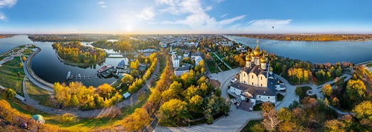 Золотое кольцо России, Ярославль • AirPano.ru • 360 Degree Aerial Panorama • 3D Virtual Tours Around the World