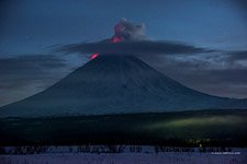 Извержение вулкана Ключевская Сопка №19