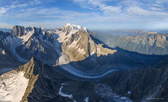 View from the Aiguille Verte