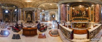 Vatican, Interior of St. Peter’s Basilica