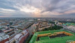 Over the Moscow Kremlin after the rain