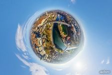 Above the Aare River. Planet