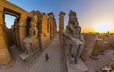 Colossuses of the pharaohs. Luxor Temple