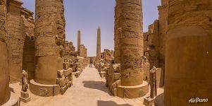 Passage of the Hypostyle hall. Karnak Temple