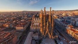 East side of Sagrada Familia. Barcelona, Spain. Catholicism