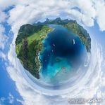 Залив Опуноху, круизный лайнер Поль Гоген, остров Муреа Залив Опуноху, круизный лайнер Поль Гоген, остров Муреа