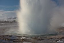 Strokkur Geyser explosion