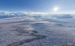 Ледяная река ледника Брейдамеркурйокудль Ледяная река ледника Брейдамеркурйокудль