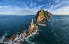 Lighthouse at Cape Aniva, Sakhalin, Russia