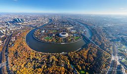 Парк Воробьёвы горы с высоты 500 метров Парк Воробьёвы горы с высоты 500 метров