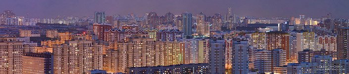 Жилые кварталы ночью Жилые кварталы ночью
