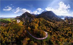 Германия, дорога к замку Нойшванштайн https://neuschwanstein.de/