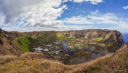 Volcano crater