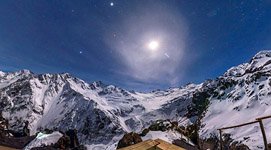 Starry sky over mount Elbrus #1