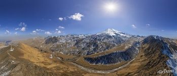 Панорама Эльбруса и гор Центрального Кавказа №10