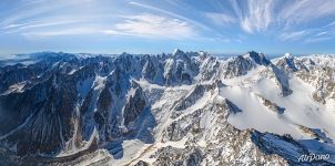 Panoramic view of the Caucasus Mountains and mount Elbrus #31