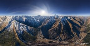 Панорама Эльбруса и гор Центрального Кавказа №23