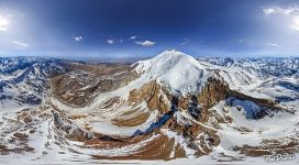 Panoramic view of the Caucasus Mountains and mount Elbrus #5