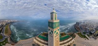 Hassan II Mosque. Panorama