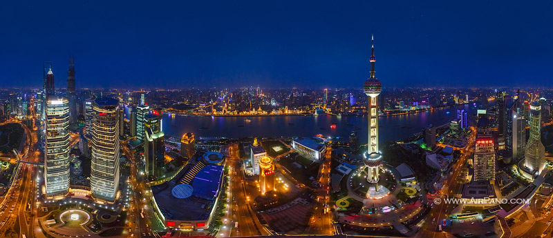 Шанхай, Китай. Самый густонаселенный город