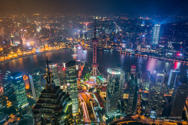Шанхай, Китай. Самый густонаселенный город в мире