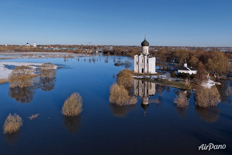 Весенний разлив рек Нерль и Клязьма