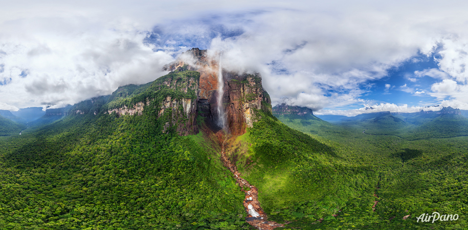 Самый высокий водопад мира, 979-метровый Анхель