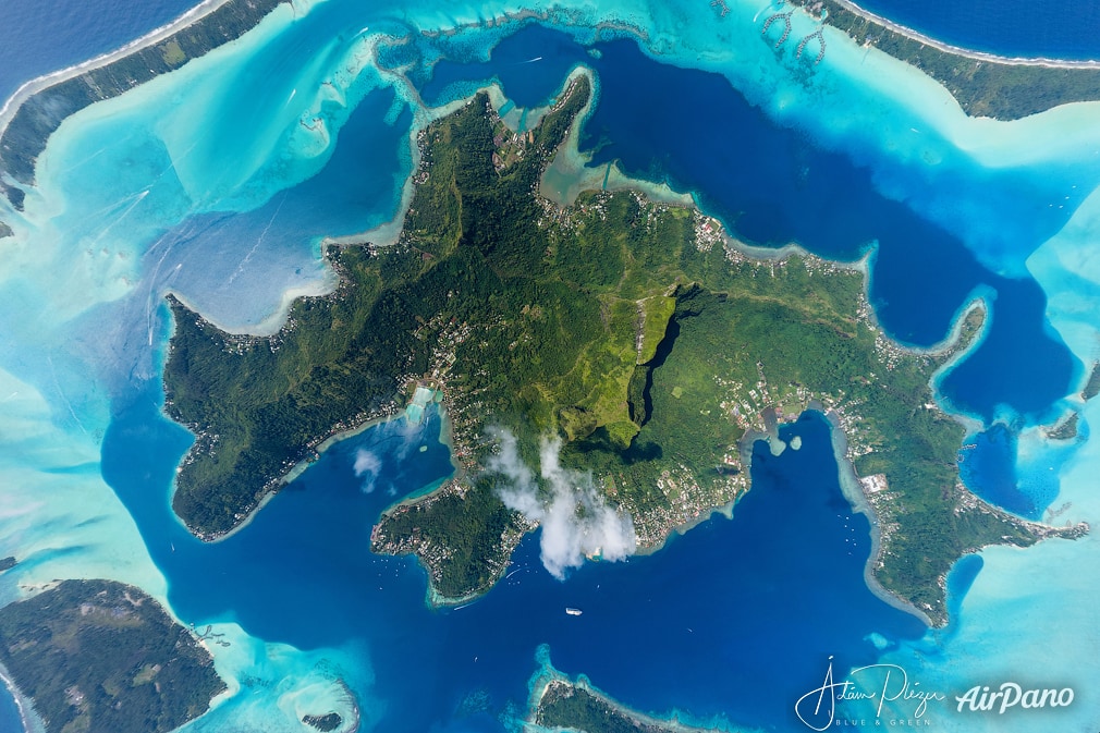 Bora Bora from above