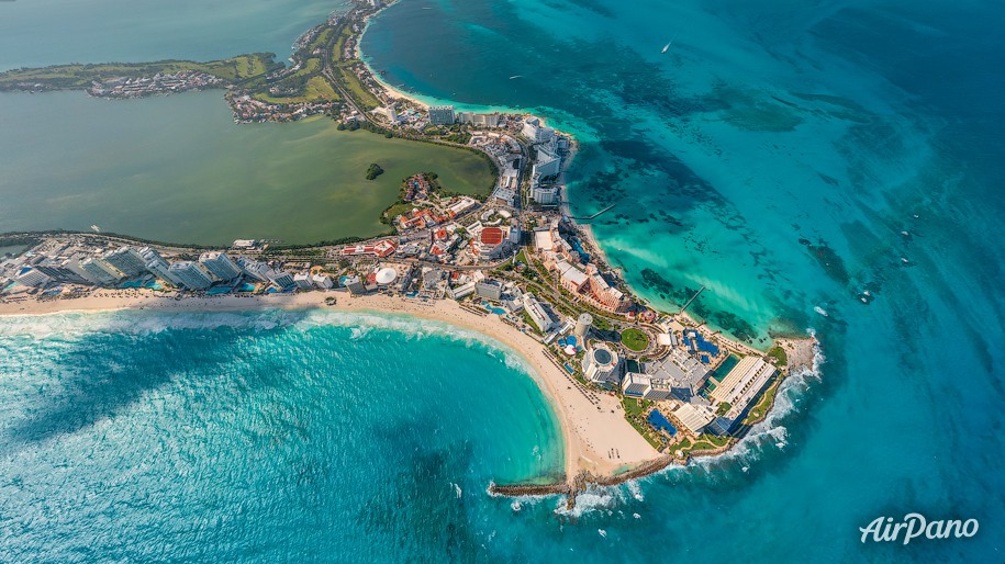 Cancun from above