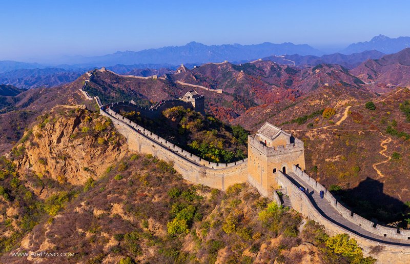 Великая китайская стена с воздуха