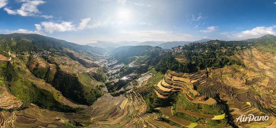 Рисовые поля, провинция Юньнань, Китай