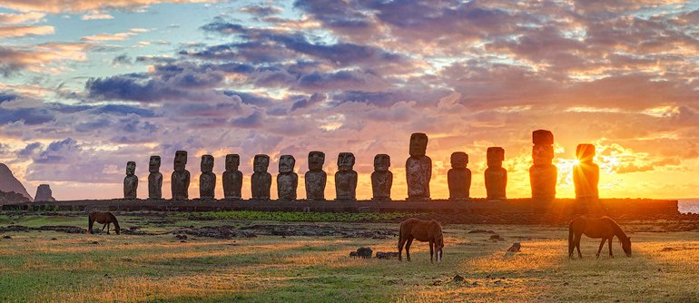 The Easter Island Statues, Chili|airpano.ru